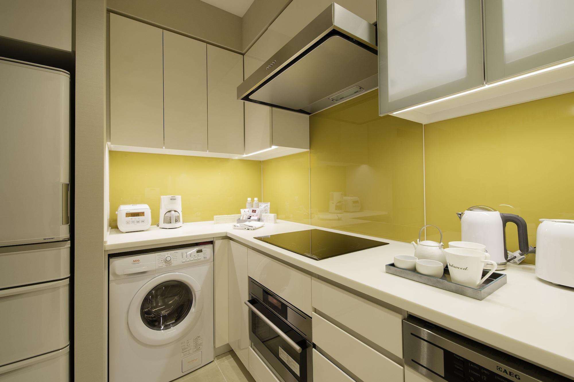 Hotel Oakwood Premier Tokio Exterior foto A typical kitchen in a serviced apartment